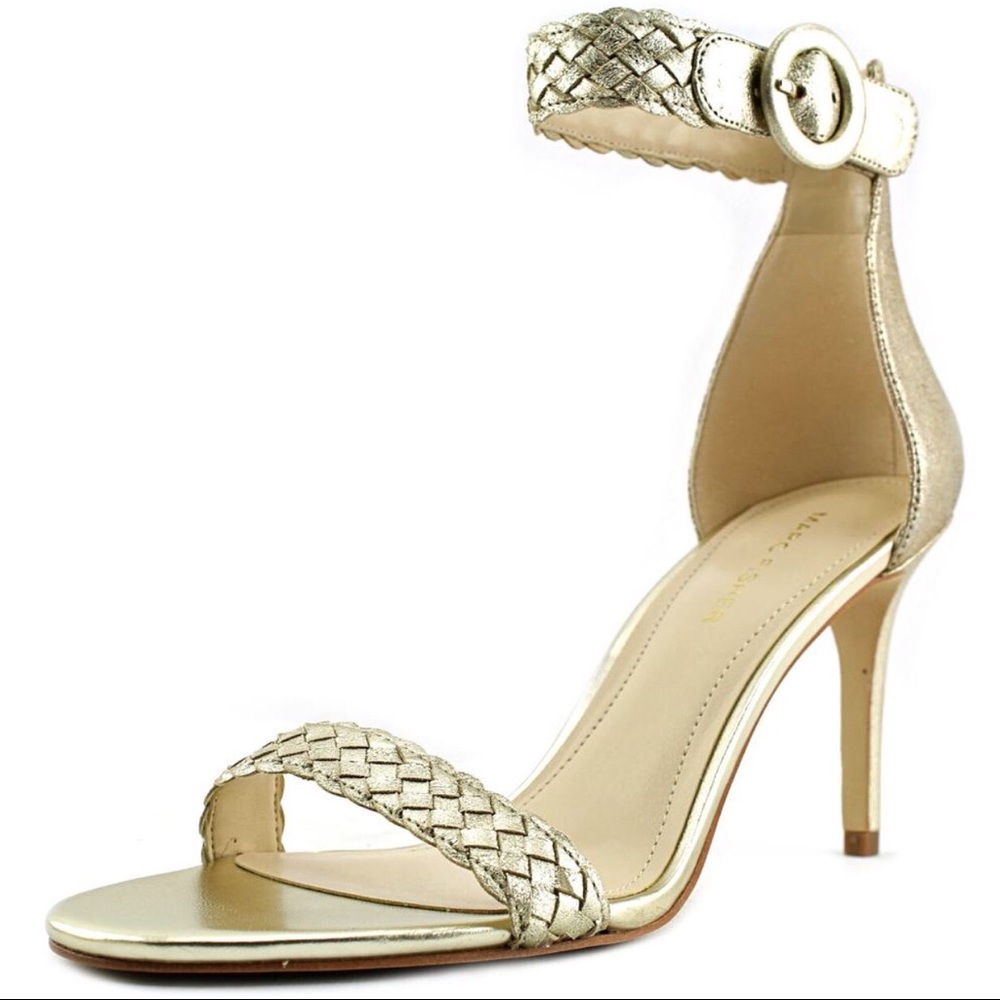 Marc Fisher Gold Sandals